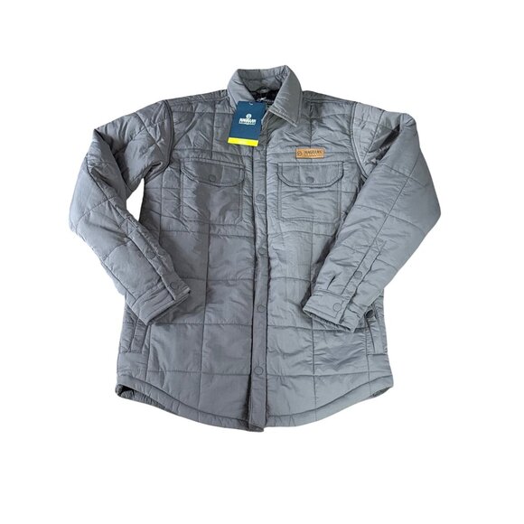 MAGELLAN OUTDOOR PRO MENS SMALL EXPLORE SHIRT JACKET CASTLEROCK GREY SEAWOOL